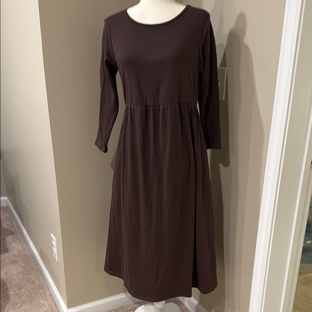 Isabel Maternity by Ingrid & Isabel Cocoa Long Sleeve Dress